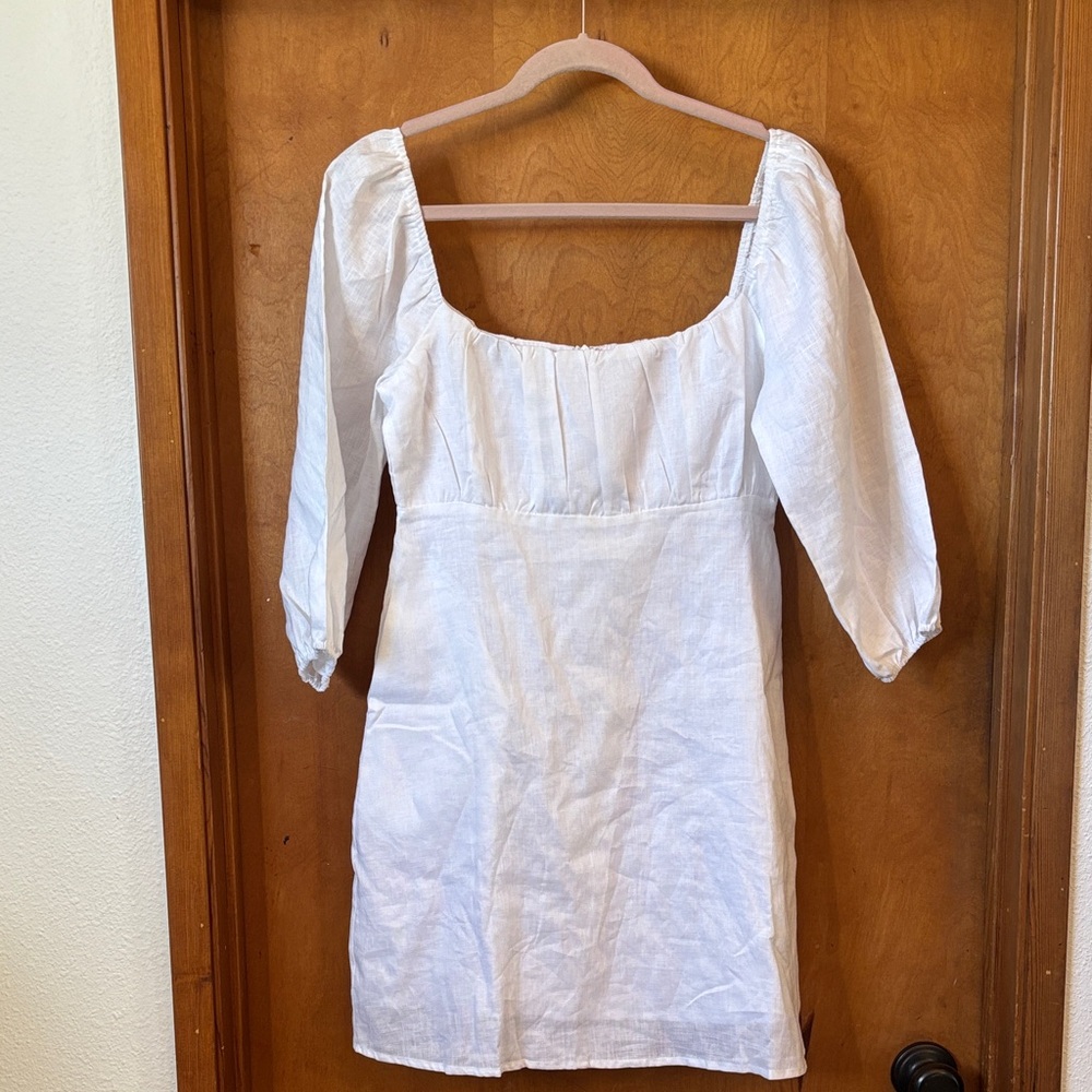 DISSH White Linen Mini Dress